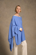 Button Detail Wrap - Blue