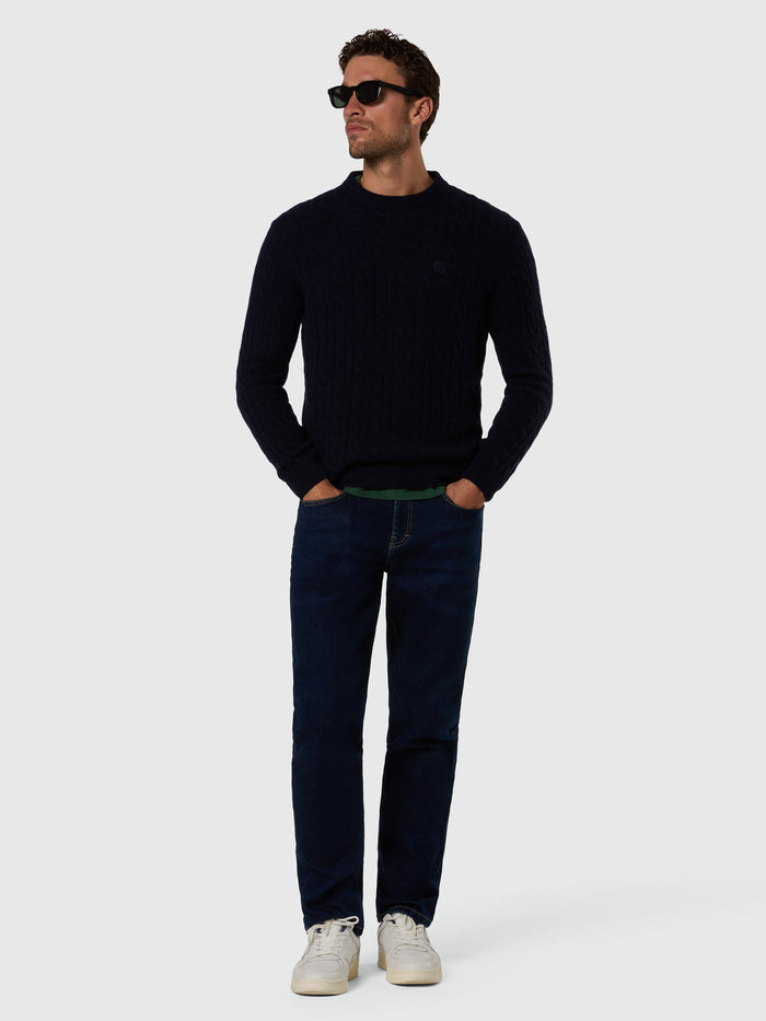5 | Navy blue | crewneck-7gg-knitwear-699491