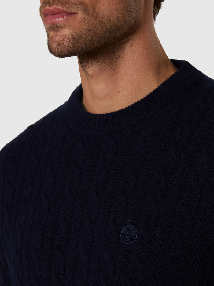 6 | Navy blue | crewneck-7gg-knitwear-699491
