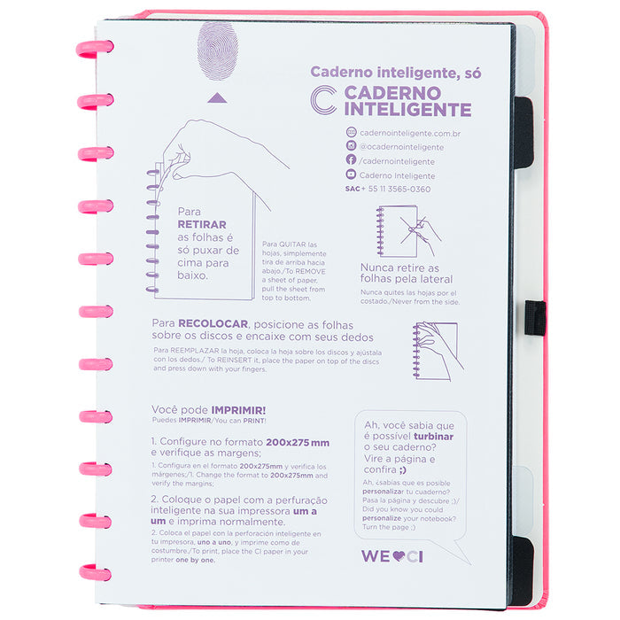 Caderno Inteligente All Pink