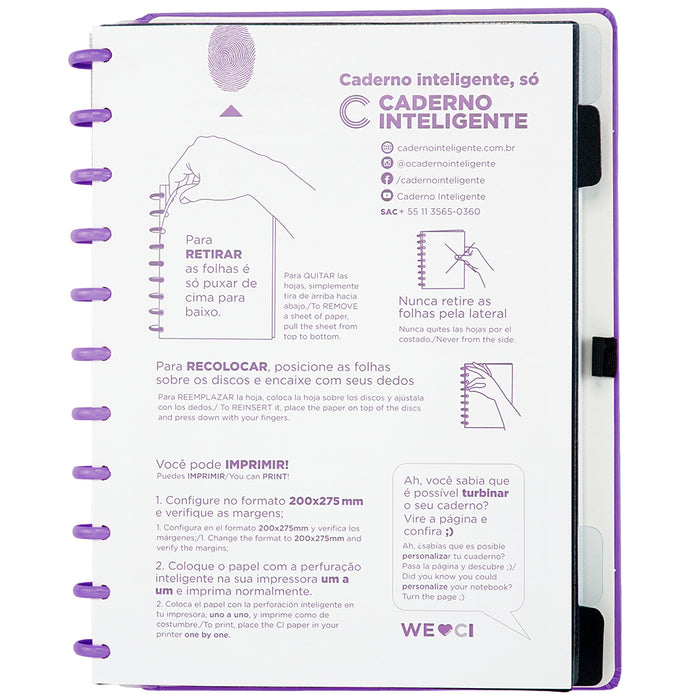 Caderno Inteligente All Purple