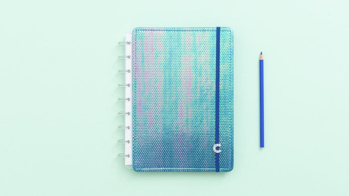 Caderno Azul Holográfico