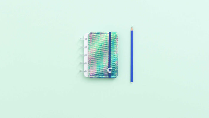 Caderno Azul Holográfico