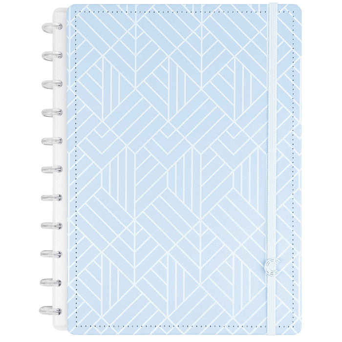 CADERNO ICE BLUE - REFIL AZUL COM LINHAS BRANCAS Caderno Inteligente ®