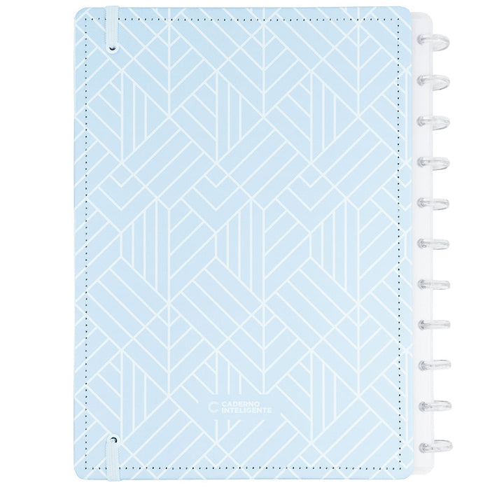 CADERNO ICE BLUE - REFIL AZUL COM LINHAS BRANCAS Caderno Inteligente ®