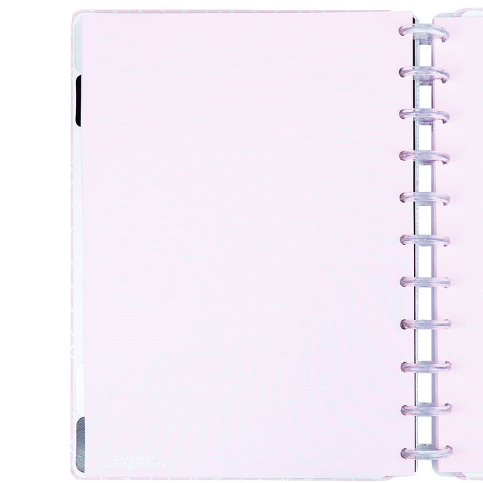 CADERNO ICE PINK - Folhas ROSA com LINHAS BRANCAS Caderno Inteligente ®