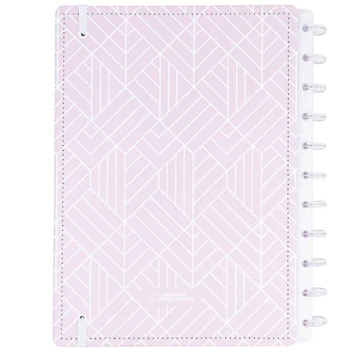CADERNO ICE PINK - Folhas ROSA com LINHAS BRANCAS Caderno Inteligente ®