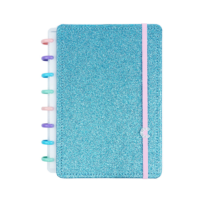 CADERNO LETS GLITTER OCEAN BLUE