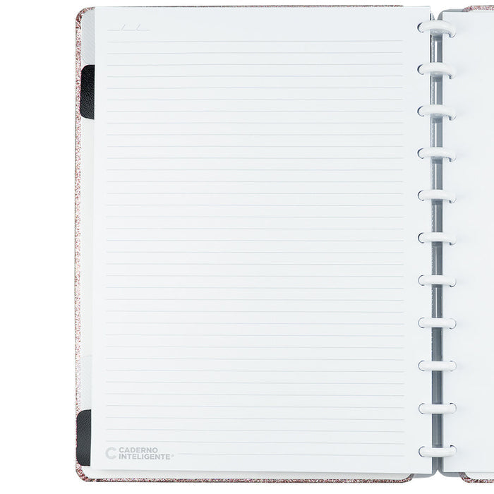 Caderno Let's Glitter Rose