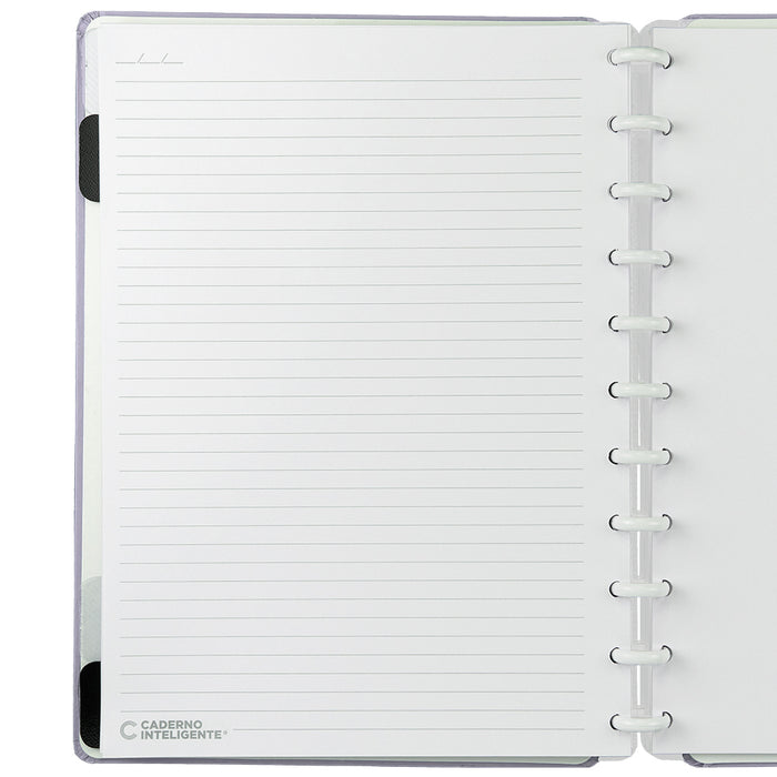 CADERNO LILÁS PASTEL