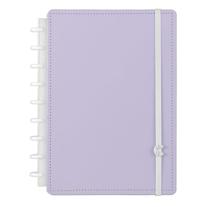CADERNO LILÁS PASTEL