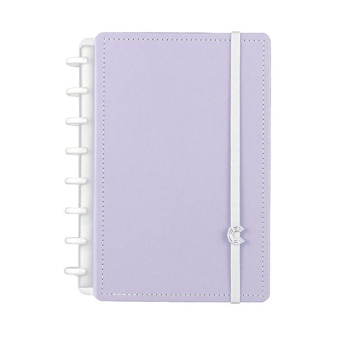 CADERNO LILÁS PASTEL