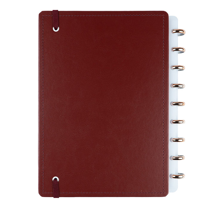Contracapa do Caderno Mocha, tamanho médio.
