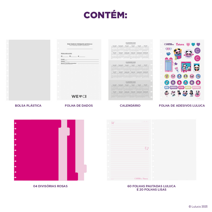 CADERNO PANDALU STAR - LULUCA (Cópia) Caderno Inteligente ®
