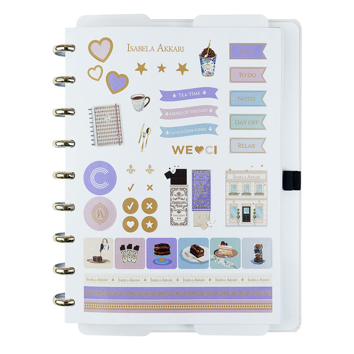 Caderno Isabela Akkari Purple Key Médio.