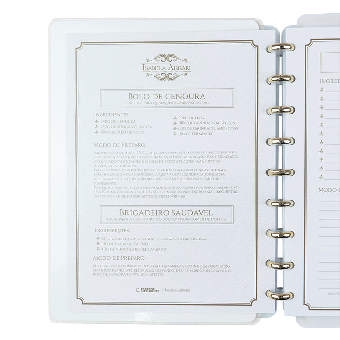 Caderno Isabela Akkari Purple Key Médio.