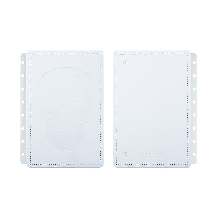 Capa e contracapa, white ink.