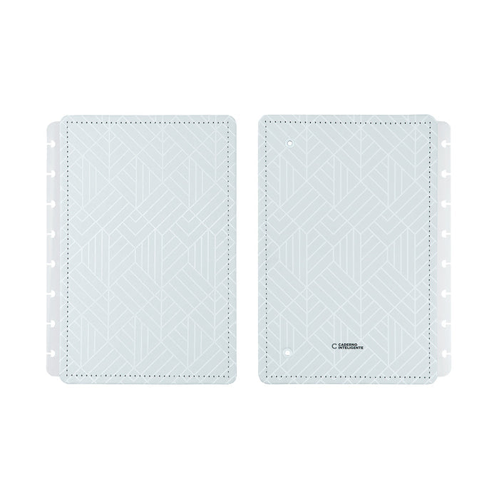 CAPA E CONTRACAPA ICE GREY Caderno Inteligente ®