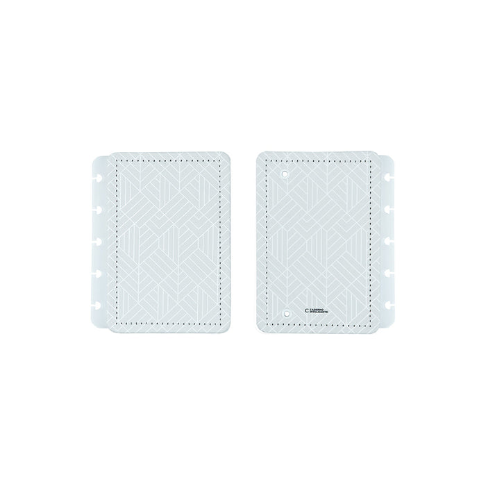 CAPA E CONTRACAPA ICE GREY Caderno Inteligente ®