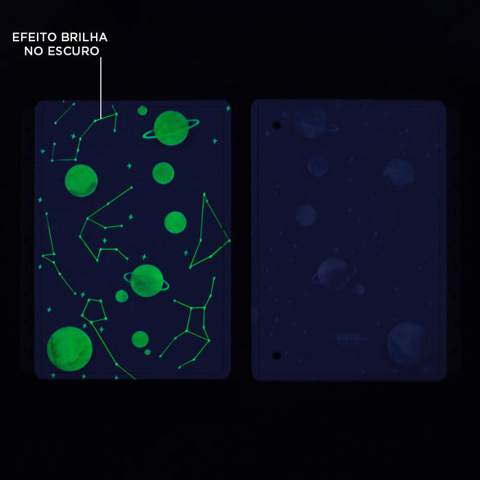 CAPA E CONTRACAPA PURPLE GALAXY BY GOCASE Caderno Inteligente ®