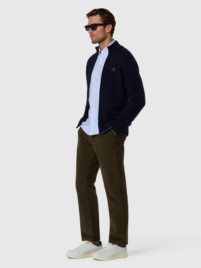 5 | Navy blue | full-zip-7gg-knitwear-699528