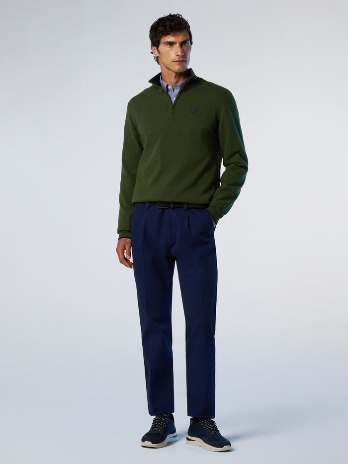 5 | Ivy green | hald-zip-12gg-knitwear-699148
