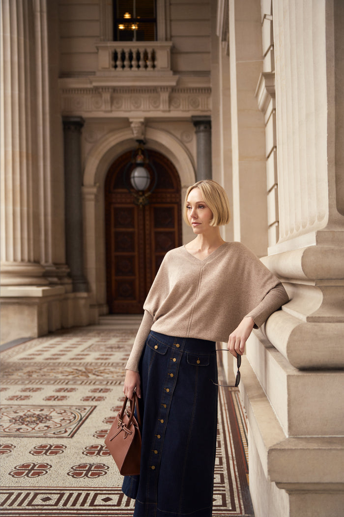 Cashmere Cocoon Knit - Oatmeal