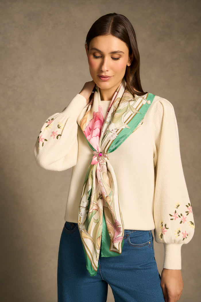Catriona Silk Scarf - Multicolour