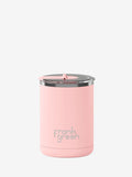 Ceramic Coffee Cup Hinged Lid 12oz