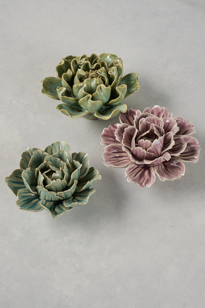 Ceramic Flower – Green