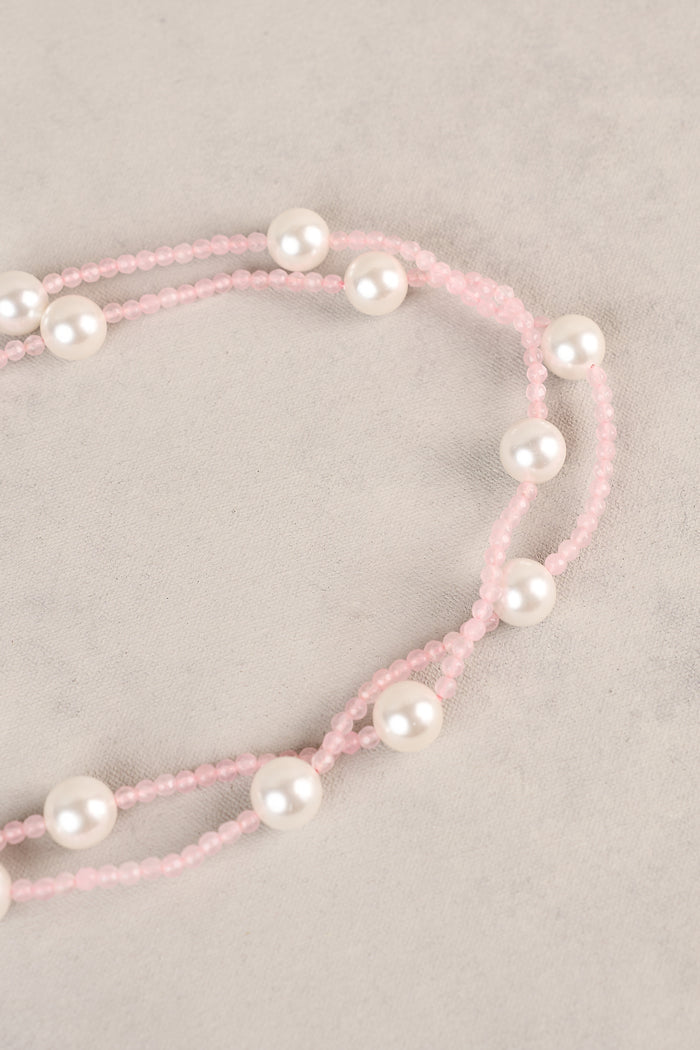 Chianna Necklace - Light Pink