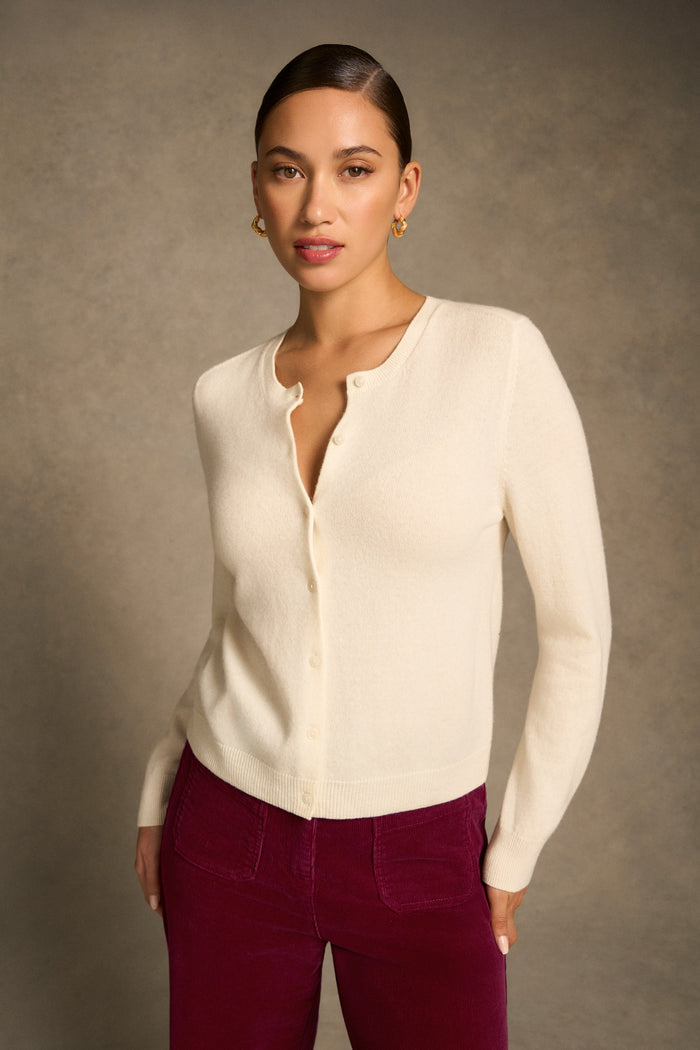 Classic Cardigan - Cream