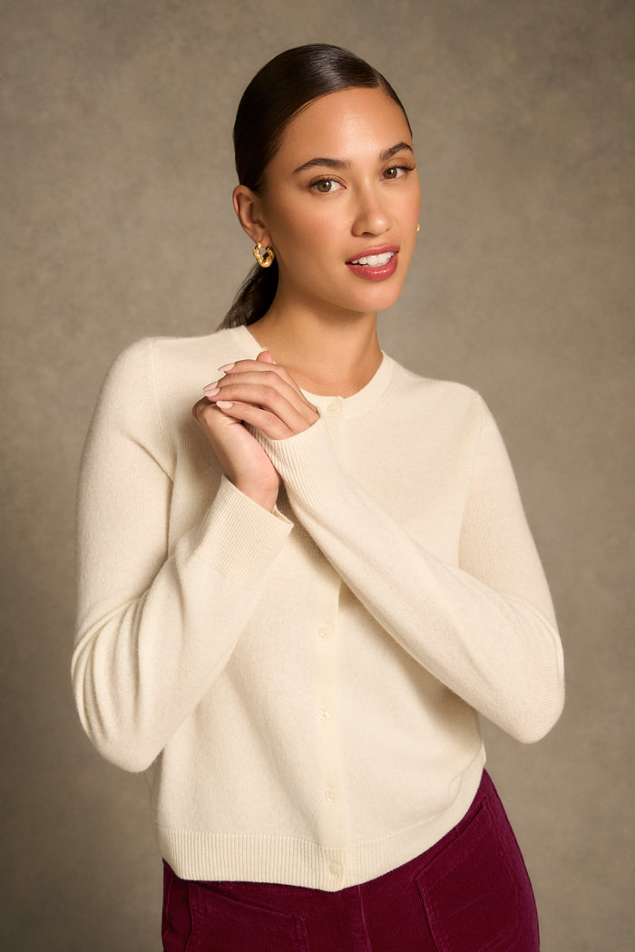 Classic Cardigan - Cream