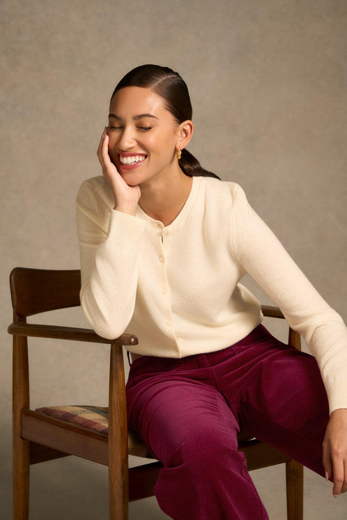 Classic Cardigan - Cream