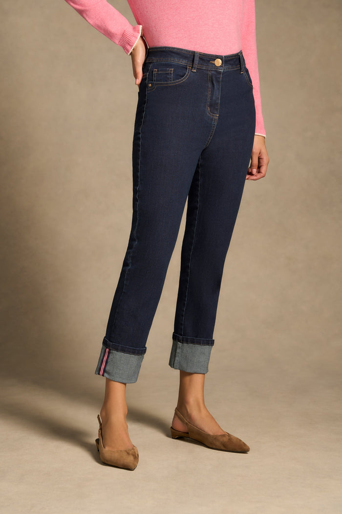 Classique 25 Turn Up Jeans - Denim Mid Wash