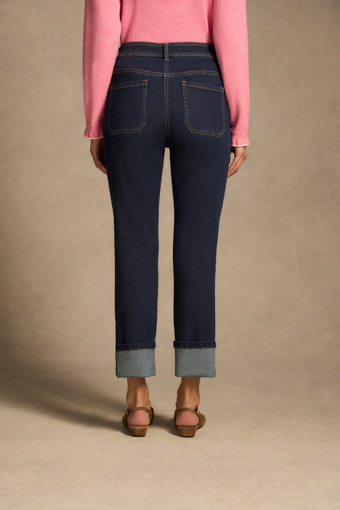 Classique 25 Turn Up Jeans - Denim Mid Wash