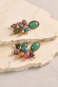 Coloured Jumbled Earring - Multicolour