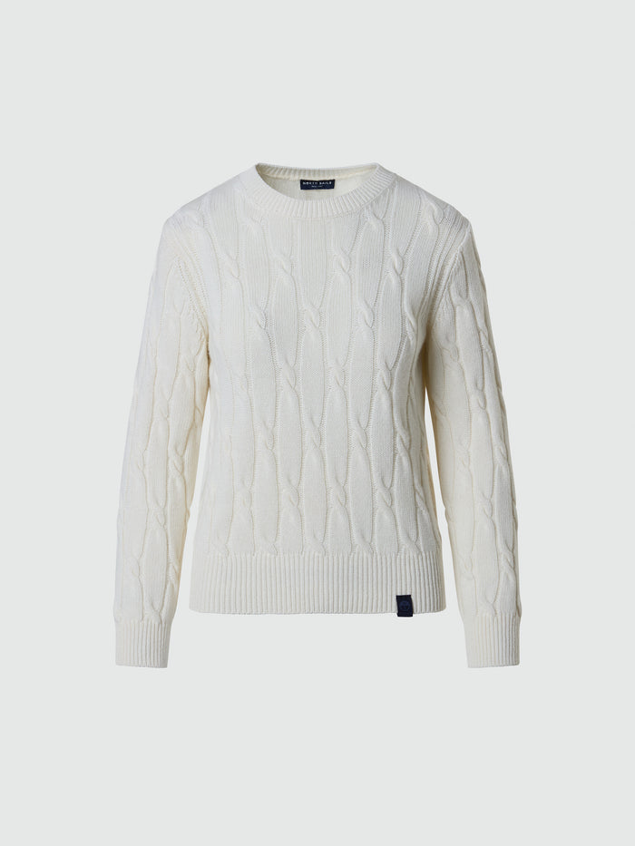 hover | Marshmallow | crew-neck--7gg-knitwear-095548