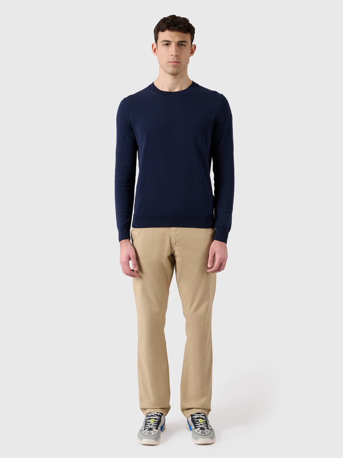 5 | Navy blue | crewneck-knit-27M900