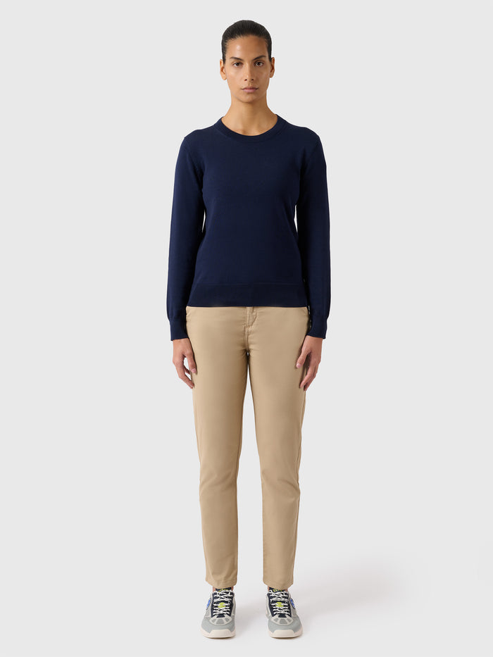 5 | Navy blue | women's-crewneck-knit-27W900