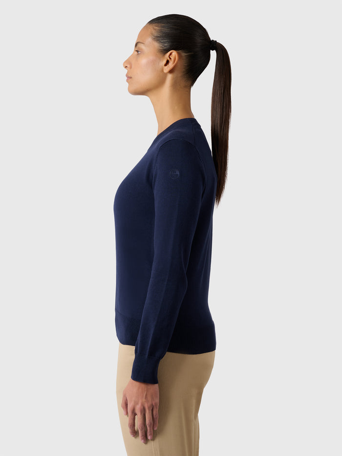 6 | Navy blue | women's-crewneck-knit-27W900