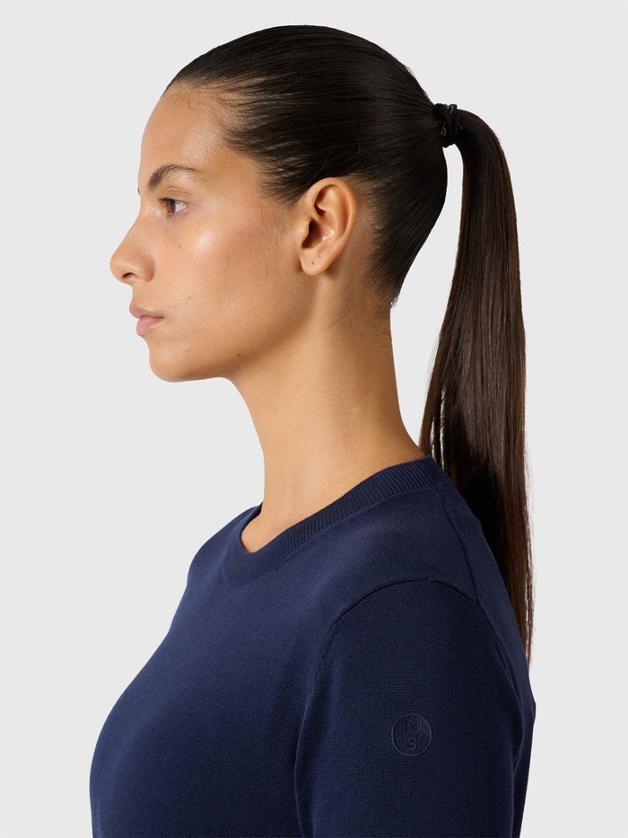 7 | Navy blue | women's-crewneck-knit-27W900