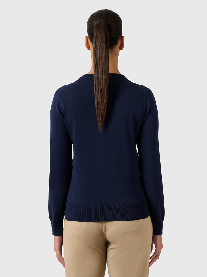 4 | Navy blue | women's-crewneck-knit-27W900