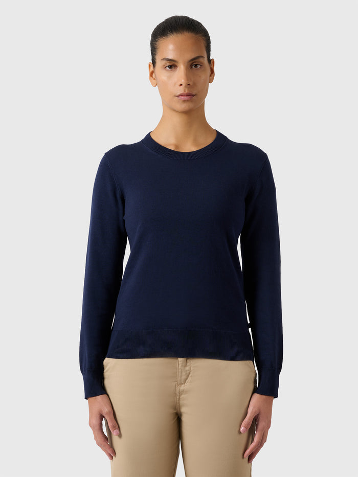 1 | Navy blue | women's-crewneck-knit-27W900