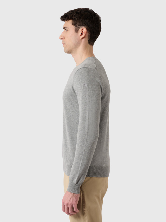6 | Grey melange | crewneck-knit-27M900