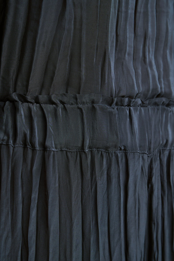 Crinkle Textured 7/8 Pant - Ink