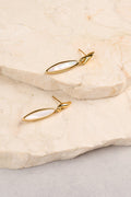 Dainty Oval Studs - Gold