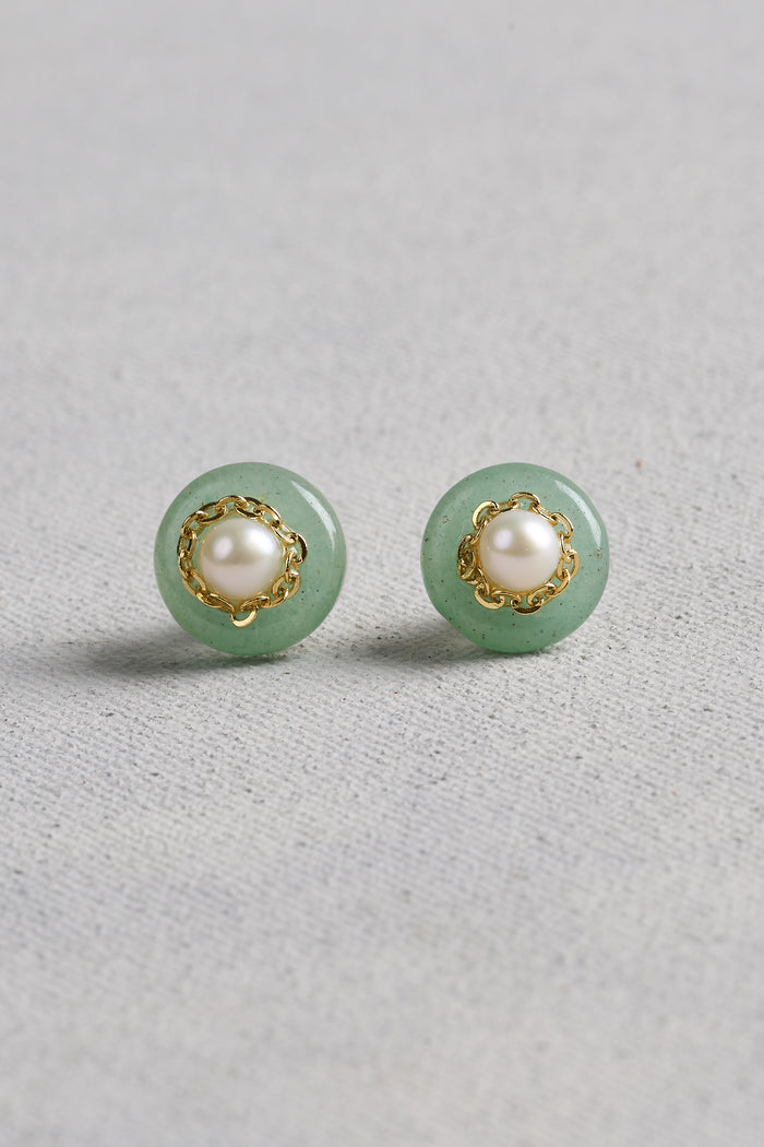 Dainty Studs - Green