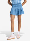 Denim Pleated Skirt
