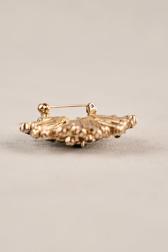 Diamante Cluster Brooch - Multicolour